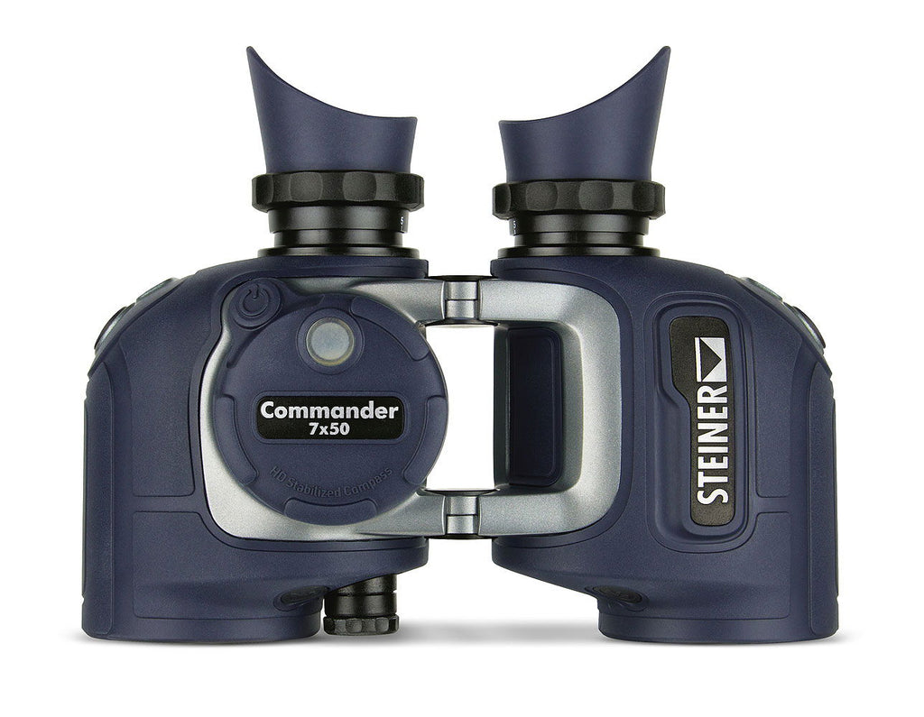 Kikkert Commander 7x50c med kompass synsfelt 140 m bakside