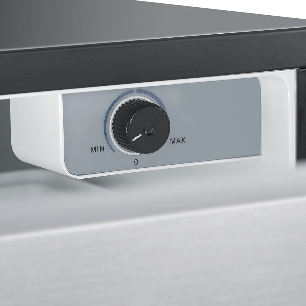 Kjøleskuff Coolmatic CD 20 l detalj av kontrollpanel