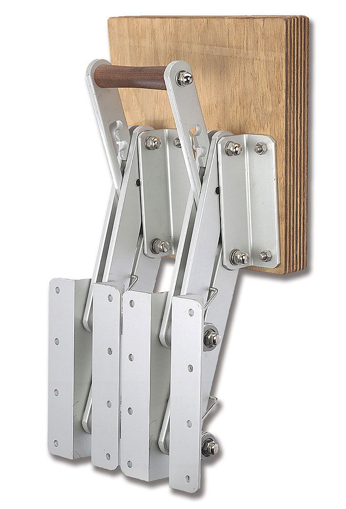 Klappbar motorbrakett aluminium 50 kg maks 10 hk 4-takt sett forfra