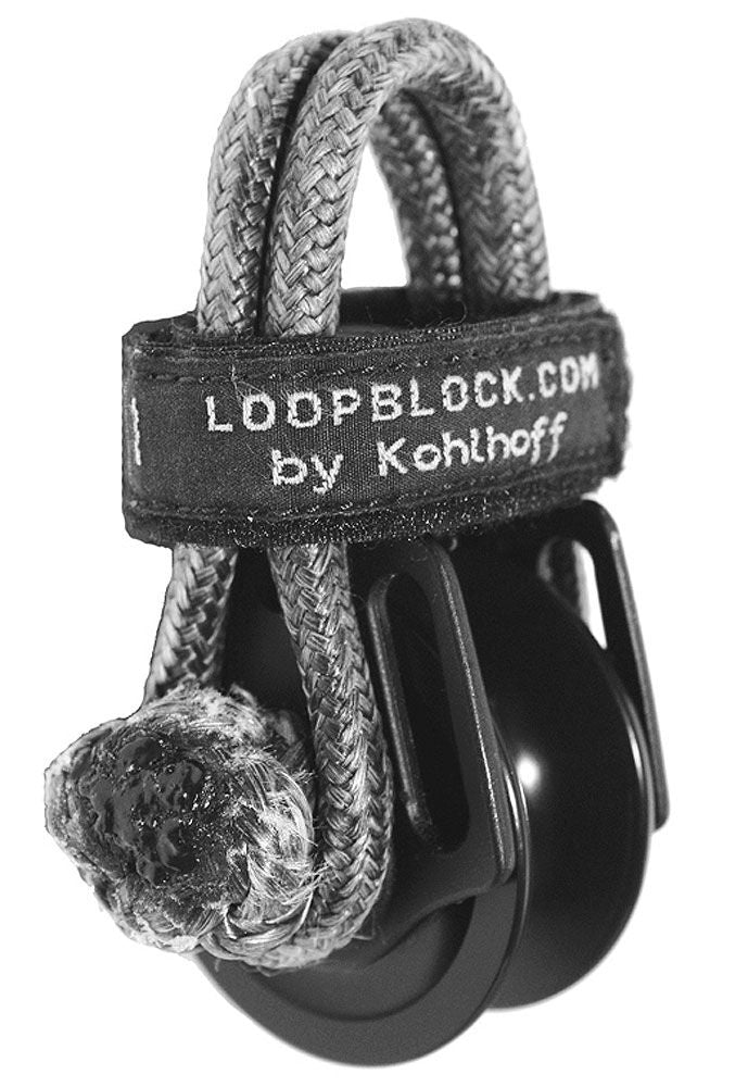 Kohlhoff løpeblokk med kulelager 16 mm 3000 kg aluminium - Ronstan forfra