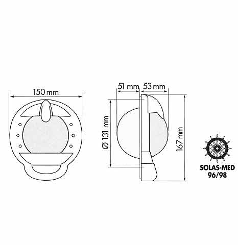 Kompass Contest 101 dobbel avlesning 10 cm rosediameter - Plastimo detalj