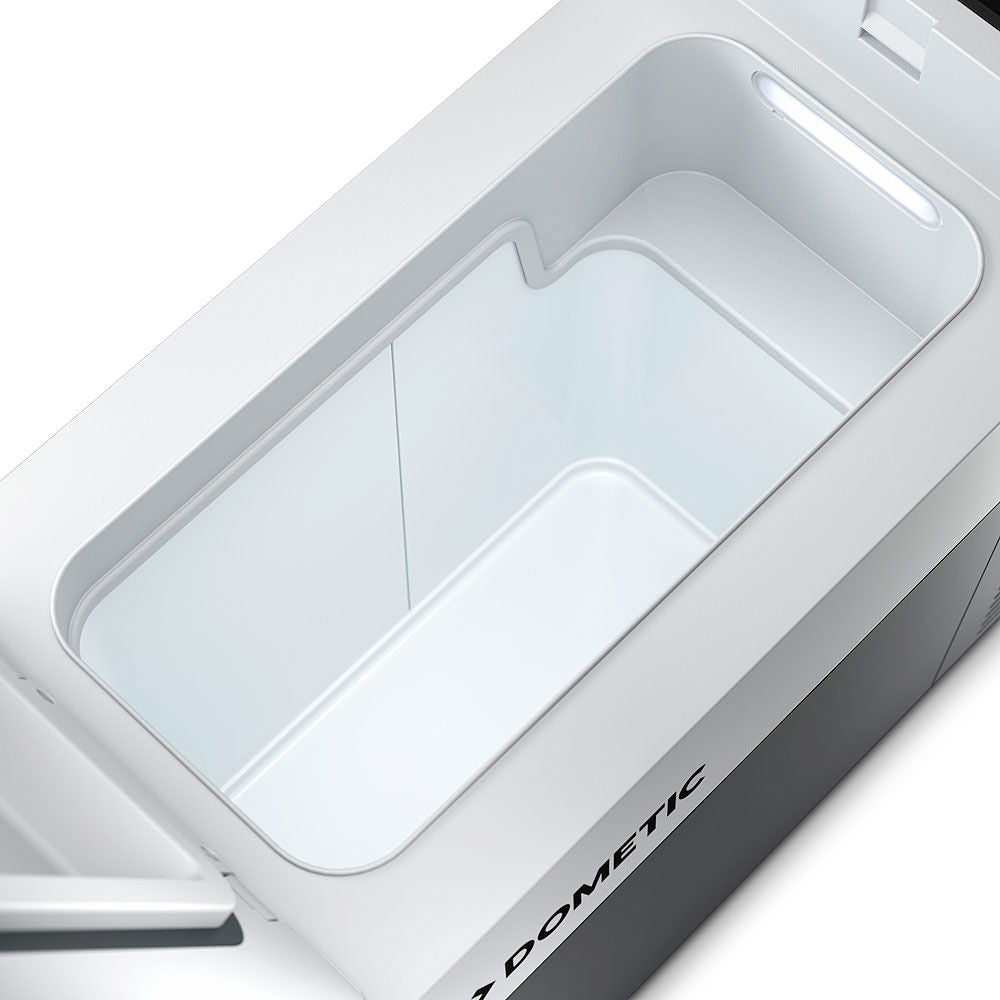 Detalj av kontrollpanel på Kompressor kjøleboks CoolFreeze CFF12 13 l 12/24V