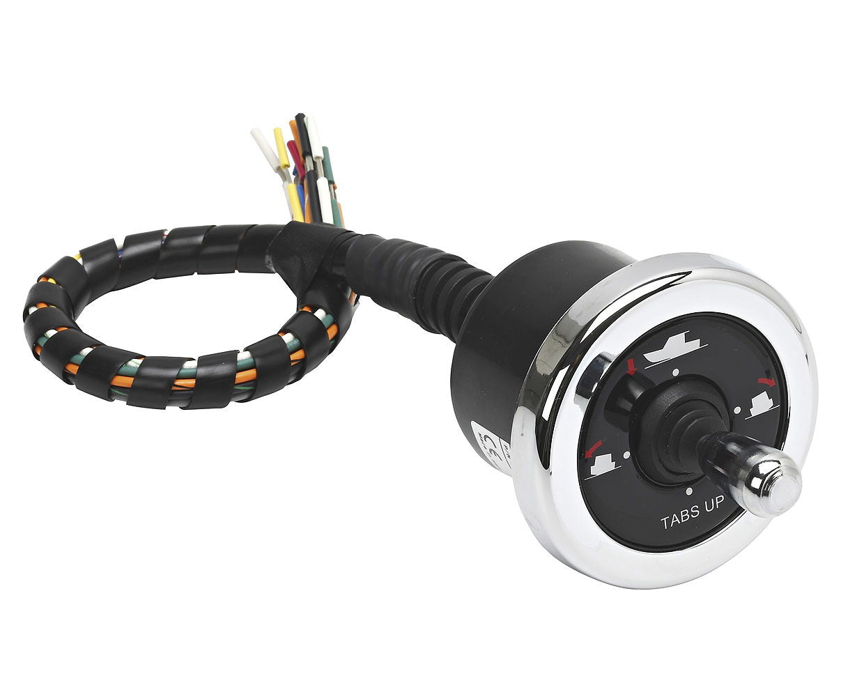 Kontrollpanel med joystick for trimplan Ø 70 mm - Ultraflex forfra