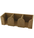 koppholder teak 29,5 x 10 x 9 cm forfra