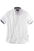 Kortermet skjorte med button-down-krage bomull forfra