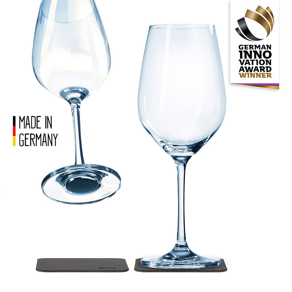 Krystall vinglass med magnet 2-pack - Silwy forfra