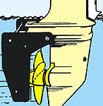 Kursholder kursstabilisator for båter opptil 6,5 m type 2 - Sprenger montert