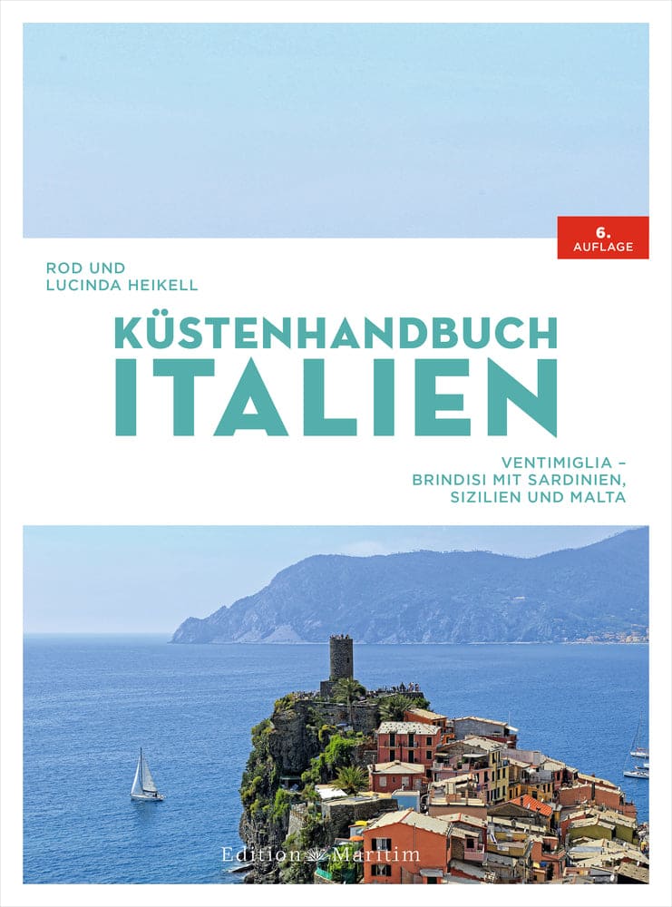 Kysthåndbok Italia Ventimiglia – Brindisi med Sardinia og Sicilia forside