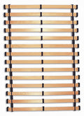 Lamellsystem dobbelt 140 x 200 cm bøk 10 mm lameller - Bedflex for senger i båt og caravan