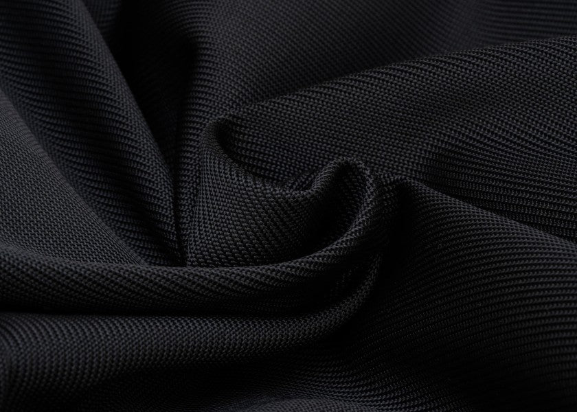 Langfender tekstil polyester svart - Fendertex sammenrullet