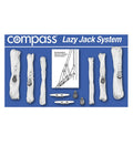 Lazy jack system komplett med blokker og line 5 mm forfra