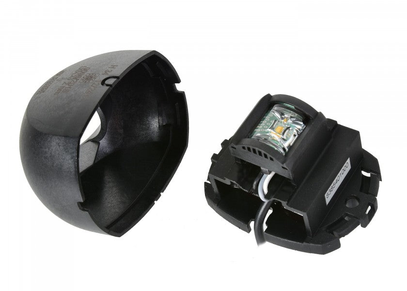 LED akterlyslanterne Serie 34 sort 12/24V termoplast montert på båt