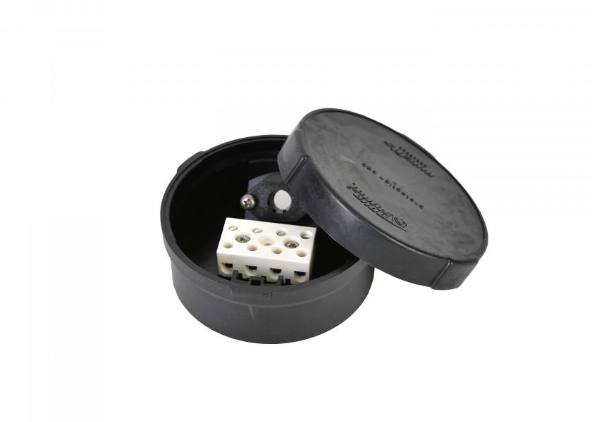 LED anker-/topplanterne Serie 34 sort 12/24V montert på båt