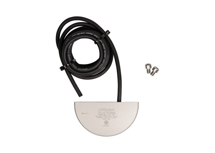 LED babordlanterne aluminium for båter opptil 12 m 12/24V - Lopolight montert