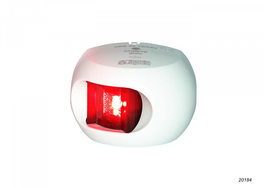 LED babordlanterne Serie 34 hvit bakside