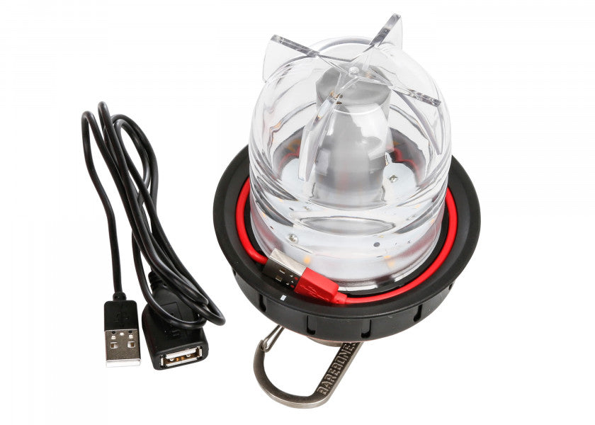 LED bord- og hengelampe bronse 30-220 lumen oppladbar - Barebones bakside