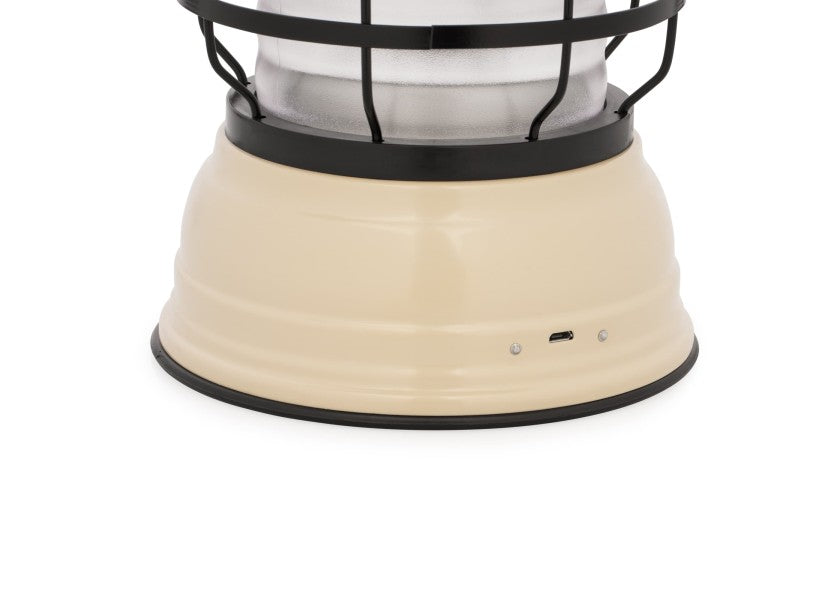 Nærbilde av LED bordlanterne vintage hvit oppladbar 1-220 lumen - Barebones