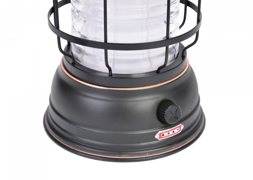 Bakside av LED bordlykt bronse 1-220 lumen oppladbar USB - Barebones