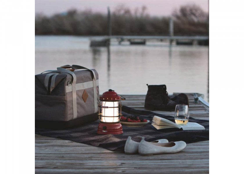 LED bordlykt rød 1-220 lumen oppladbar USB - Barebones bakside