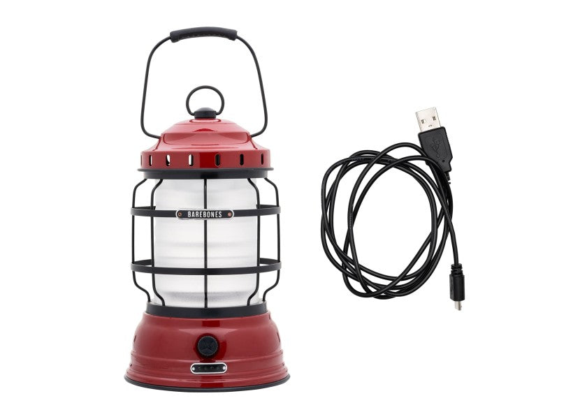 LED bordlykt rød 1-220 lumen oppladbar USB - Barebones nærbilde