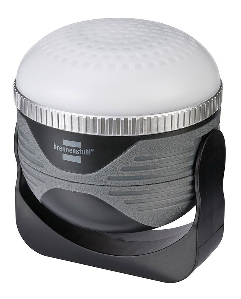 LED campinglampe med Bluetooth-høyttaler oppladbar IP44 Brennenstuhl bakside