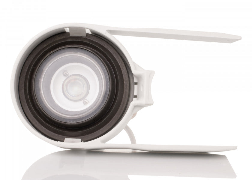 LED dekkslys KIEL hvit 12/24V plast detalj av festemekanisme
