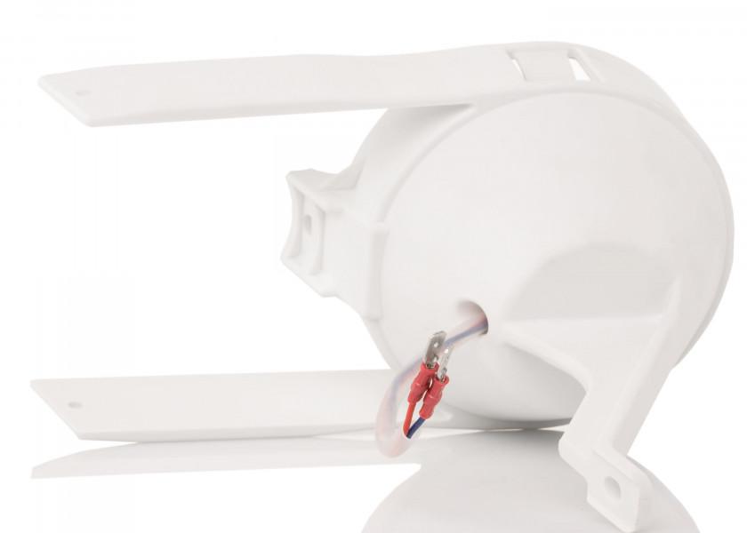 LED dekkslys KIEL hvit 12/24V plast nærbilde av LED