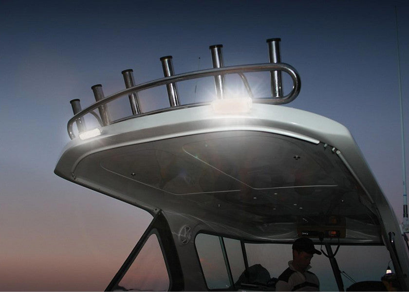 LED dekkslys SEA HAWK XL bredstråle svart detalj