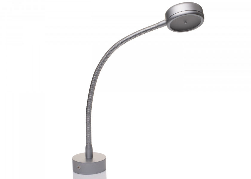 LED Flexlight 05 leselampe 380 mm krom matt forfra