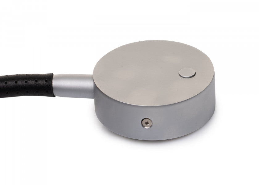 LED Flexlight 07-1 leselampe krom matt sort skinnbelegg detalj