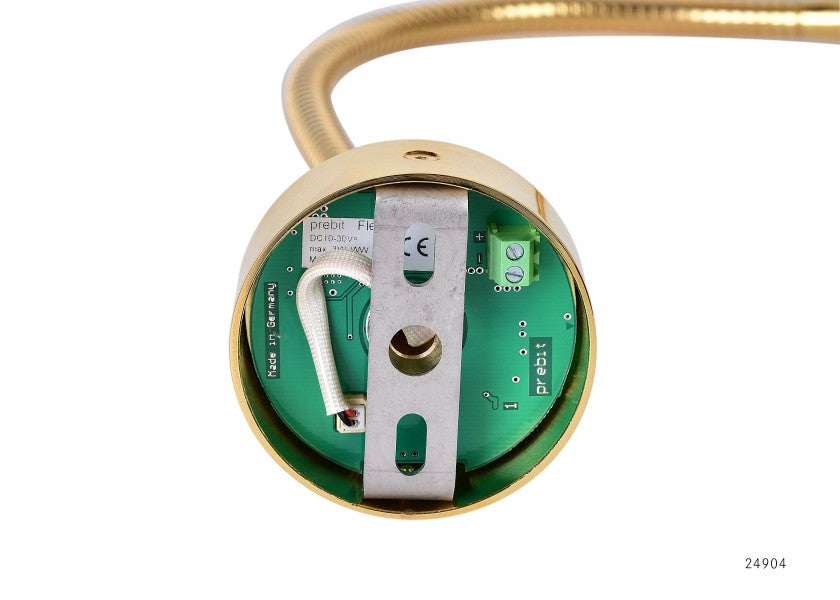 LED Flexlight leselampe gull-blank - PREBIT detalj