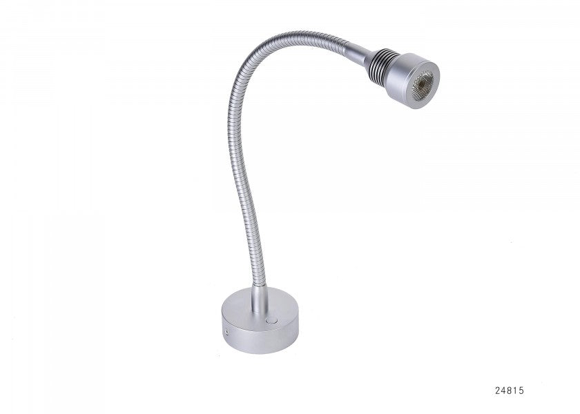 LED Flexlight leselampe krom-matt - PREBIT forfra