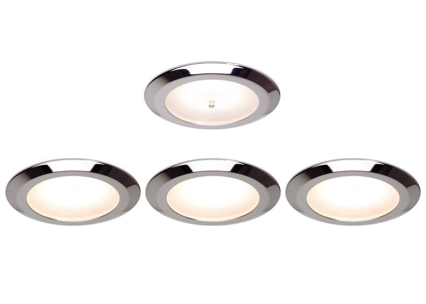 LED innbyggingslys EB12-2.0 krom forfra