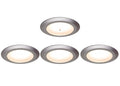 LED innbyggingsspot EB12-2.0 krom-matt forfra