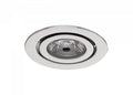 LED innfellingslampe PHOENIX B justerbar forkrommet messing forfra