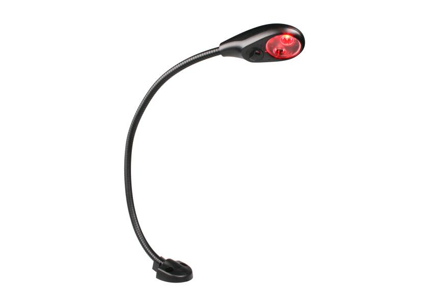 LED kartbordlampe FLEXISPOT rødt/hvitt lys 400 mm detalj