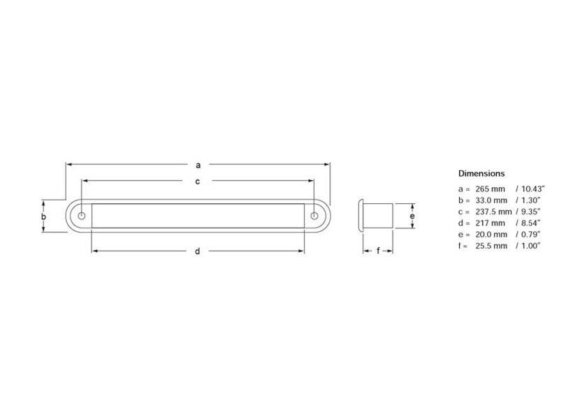 LED langlampe vanntett 24V trinn- og leselys - Hella Marine montert