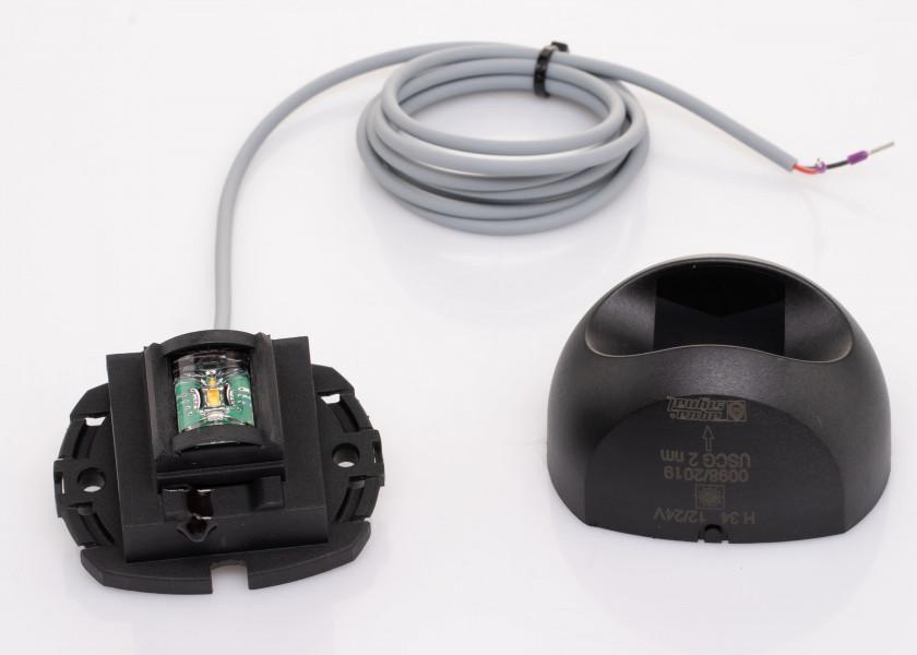 LED lanternesett Serie 34 sort 12/24V 3 deler lysdetalj