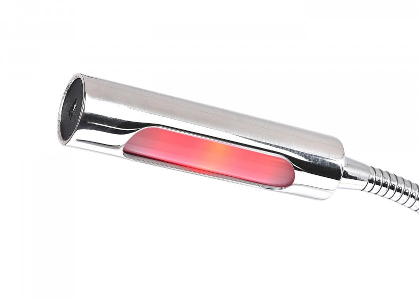 LED leselampe CALIFFA forkrommet justerbar arm bakside