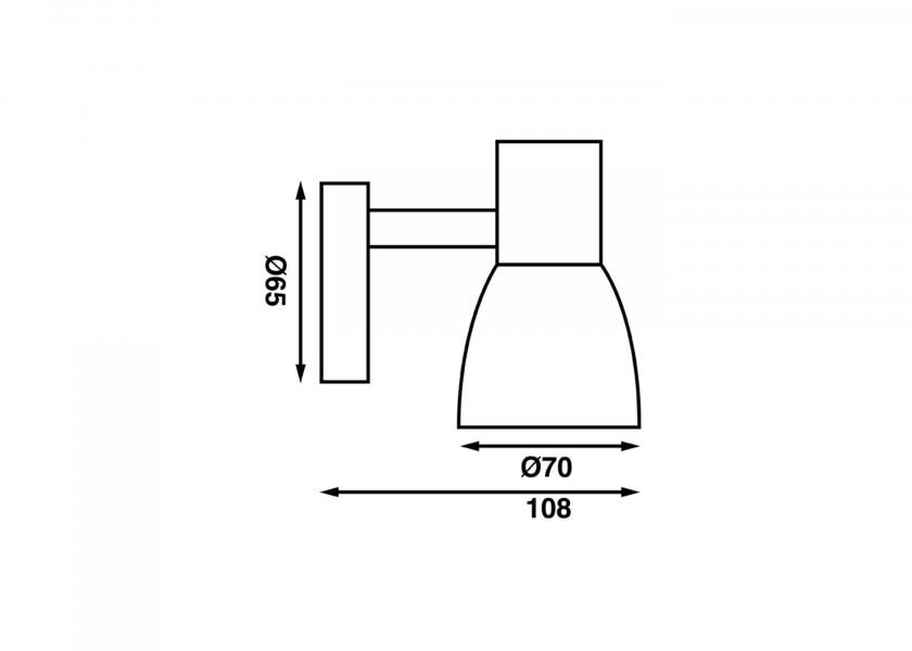 LED leselampe LEIA LR3 med USB og dimmer USB-port