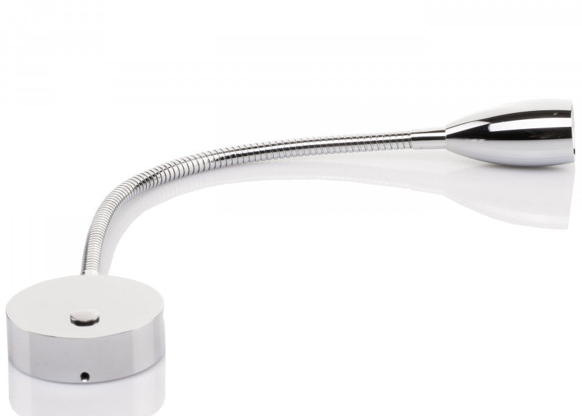 LED leselampe LEIA LX1 med fleksibel arm og USB BATSYSTEM lysdetalj