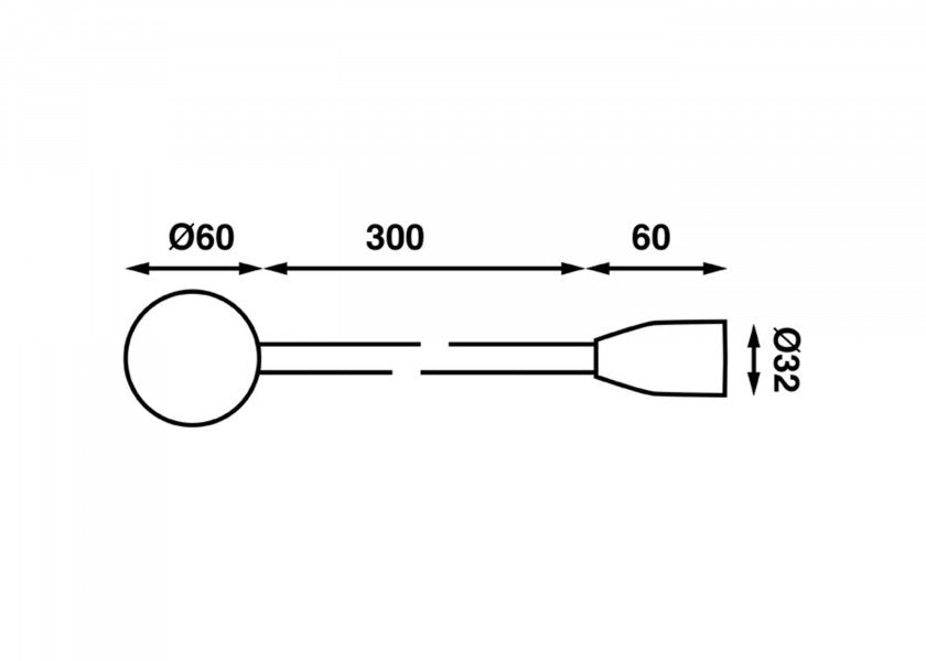 LED leselampe LEIA LX1 med fleksibel arm og USB BATSYSTEM sett