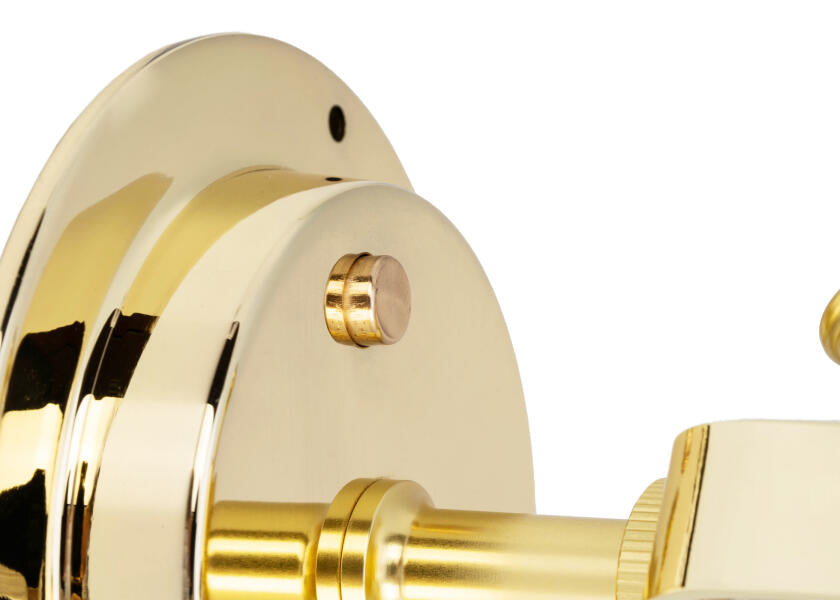 LED leselampe med dimmer aluminium forgylt 3000K - SEATEC detalj