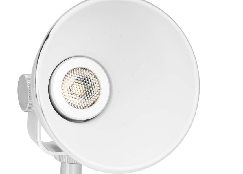 LED leselampe med dimmer aluminium forkrommet 3000K - SEATEC detalj