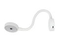 LED leselampe med dimmer og USB-C hvit - SEATEC forfra