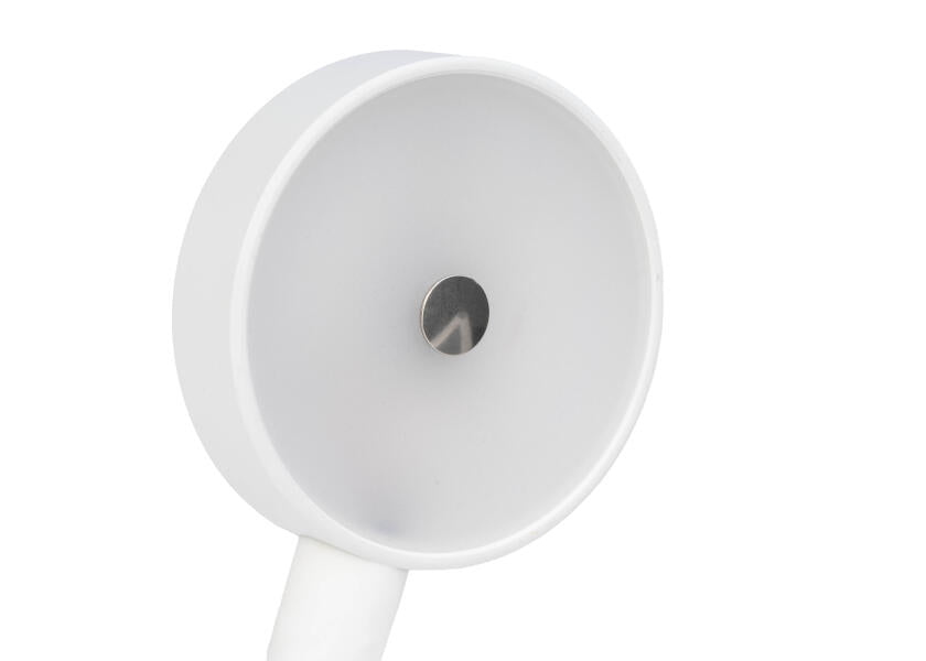LED leselampe med dimmer og USB-C hvit - SEATEC bakside