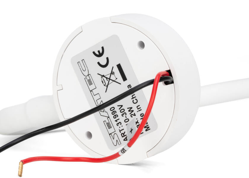 LED leselampe med dimmer og USB-C hvit - SEATEC montert på båt