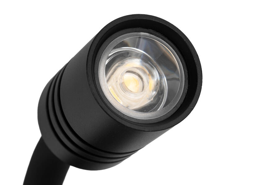 LED leselampe med dimmer og USB-C svart varmhvit lys - SEATEC bakside