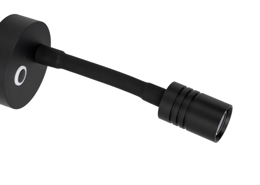 LED leselampe med dimmer og USB-C svart varmhvit lys - SEATEC nærbilde