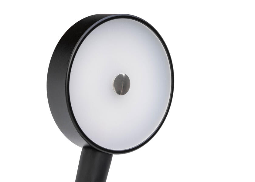 LED leselampe med dimmer og USB svart - SEATEC bakside